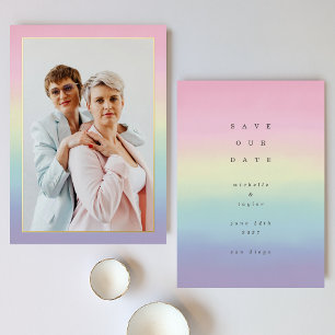 Invitation En Aluminium Arc-en-ciel LGBTQ