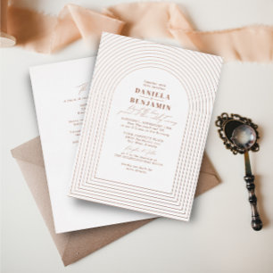 Invitation En Aluminium Arche de mariage en terre cuite rustique Boho & Co