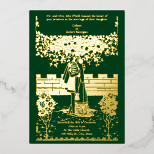 Invitation En Aluminium Arts vintages et artisanat Mariage médiéval