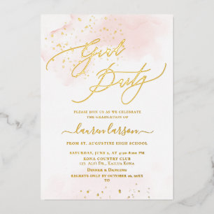Invitation En Aluminium ArtsApp Blush Rose H2 Washed Graduation Party