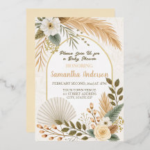 Baby shower d'arc de la Pampas Boho