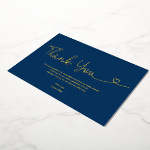 Invitation En Aluminium Baby shower Royal Blue Boy Script Coeur