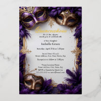 Bal Masqué Quinceañera Royal Baroque Violet
