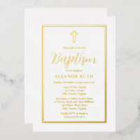 Baptême minimaliste simple et élégant