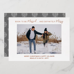 Invitation En Aluminium Bientôt Marié Engagé Joyeux Noël Mariage