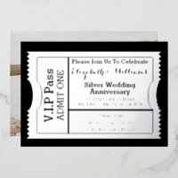 Billet d'anniversaire du Mariage d'argent VIP Pass