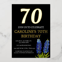 Bluebonnets 70e anniversaire Blue Gold Chic Glam