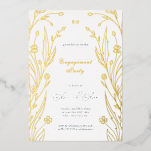 Invitation En Aluminium Bouton bleu