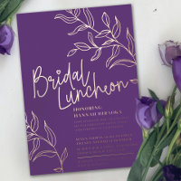Branche d'or violet rose de la nuptiale feuille dé