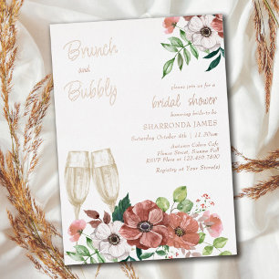 Invitation En Aluminium Brunch et Bubbly Automne Enterrement de Vie de Jeu