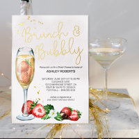 Brunch Fête des mariées champagne fraise Bubbly
