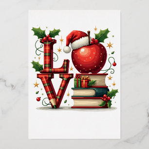 Invitation En Aluminium Cadeau pour Enseignant Amour pour Enseignant
