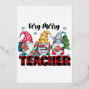 Invitation En Aluminium Cadeau pour Enseignant Enseignant Très Joyeux