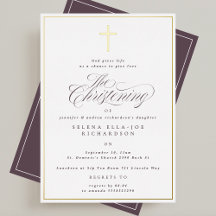 Cadre Or Elégant & Calligraphie croisée Christenin