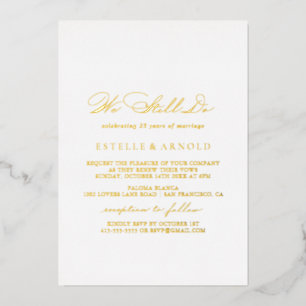 Invitation En Aluminium Calligraphie élégante et stylée Nous faisons toujo