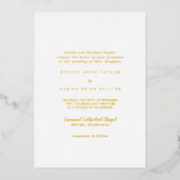 Calligraphie simple Mariage traditionnel Or