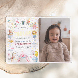 Invitation En Aluminium Carnaval animal brillant Carnaval Photo
