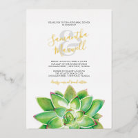 Carton d'invitation de mariage à la feuille d'alum