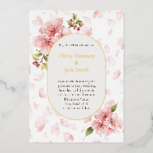 Carton d'invitation de mariage en feuille d'alumin