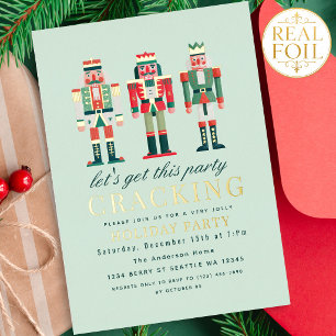 Invitation En Aluminium Casse-Noisette Mignon Fête de Noël