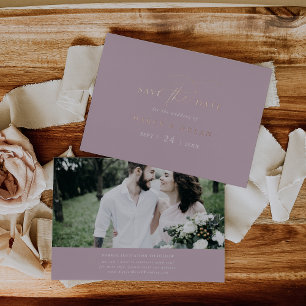 Invitation En Aluminium Charme élégant Rose Rose Gold Foil Enregistrer la 