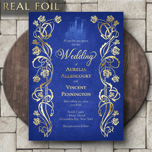 Invitation En Aluminium Château de la Rose Enchantée Mariage