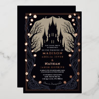 Château gothique Floral Halloween Mariage