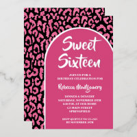 Chic Sweet 16 Impression Anniversaire Argent