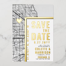 Chicago Love Locator | Mariage Épargnez la Date