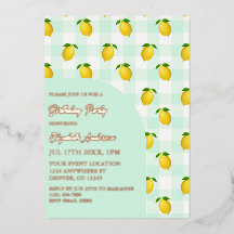 Citrus citron été Anniversaire