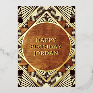 Invitation En Aluminium Cool Rustic Retro Masculine Personnalisé Anniversa
