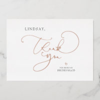 Couleur modifiable Joli Script Demoiselle d'honneu