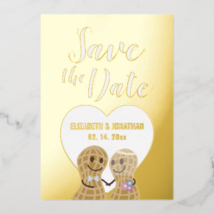 Invitation En Aluminium Couple élégant moderne Photo Mariage Save The Date