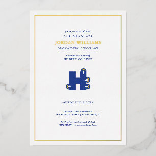Invitation En Aluminium Diplômés de Hilbert College