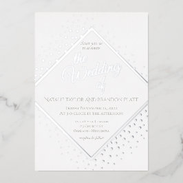 Invitation En Aluminium Disco Mariage Silver