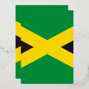 Invitation En Aluminium drapeau de la Jamaïque