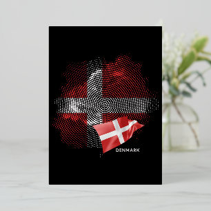 Invitation En Aluminium Drapeau du Danemark