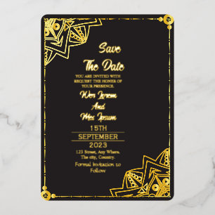 Invitation En Aluminium Effacer mariage acrylique Enregistrer la date