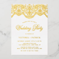 Elégant Brocade Lace Photo Party Wedding