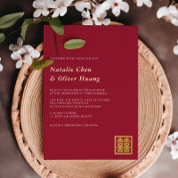 Élégant chinois double bonheur Mariage VRAI