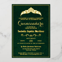 Elégant Emerald Green Quinceañera 15e anniversaire