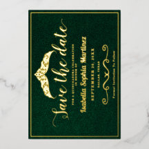 Élégant Emerald Green Quinceañera Enregistrer La D