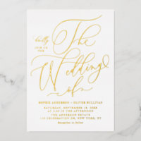 Élégant Mariage de calligraphie Whimsical Pressé