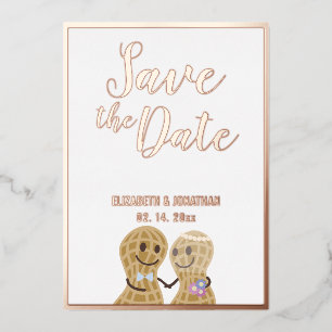 Invitation En Aluminium Elégant Mariage photo moderne Couple Enregistrer L