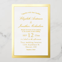 Élégant minimaliste Mariage