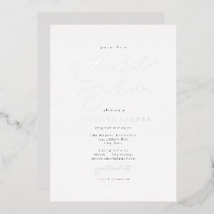 Invitation En Aluminium Élégant Script EVELYN Simple Fête des mariées arge