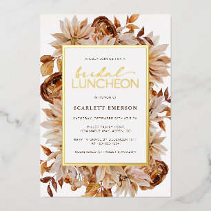 Invitation En Aluminium Élégant Shower de Mariage d'Automne
