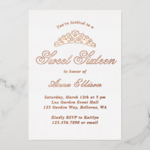 Invitation En Aluminium Élégant sucré formel 16