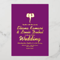 Eléphant Violet Mariage ethnique Pressé