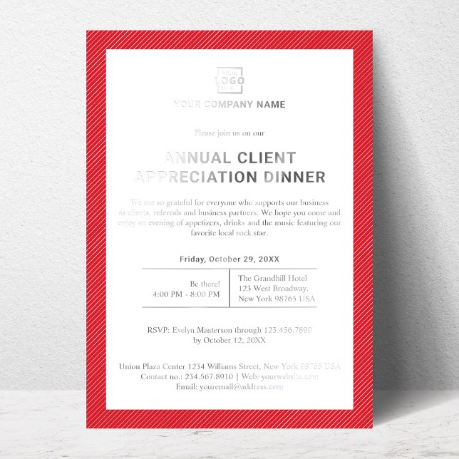 Invitation En Aluminium Entreprise Personnalisée Entreprise Entreprise Évé (Créateur téléchargé)